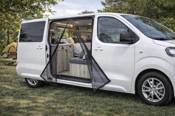 Moskitonetz Montage Camper Schiebetür PSA Vivaro Jumpy und co. Anleitung