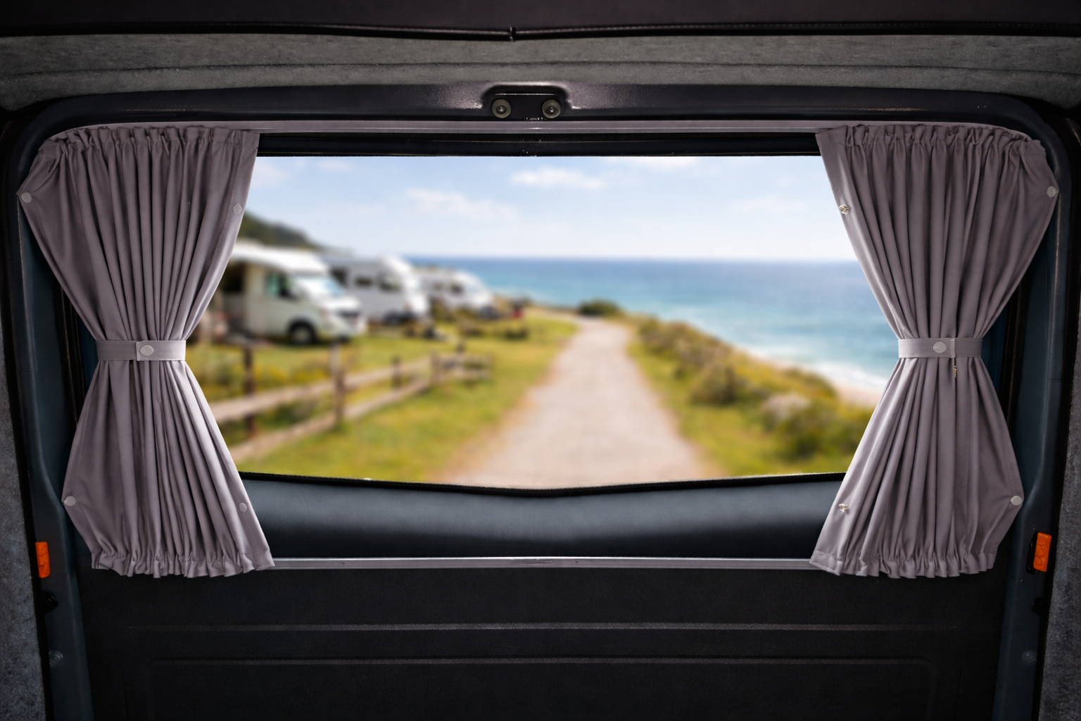 VW T4 Gardinen Set doppellagig – 5 Fenster (1990–2003) - MB Luxury Design