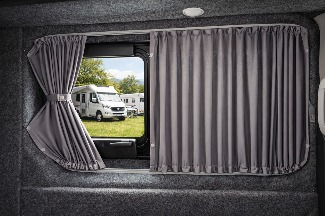 VW T4 Gardinen Set doppellagig – 5 Fenster (1990–2003) - MB Luxury Design