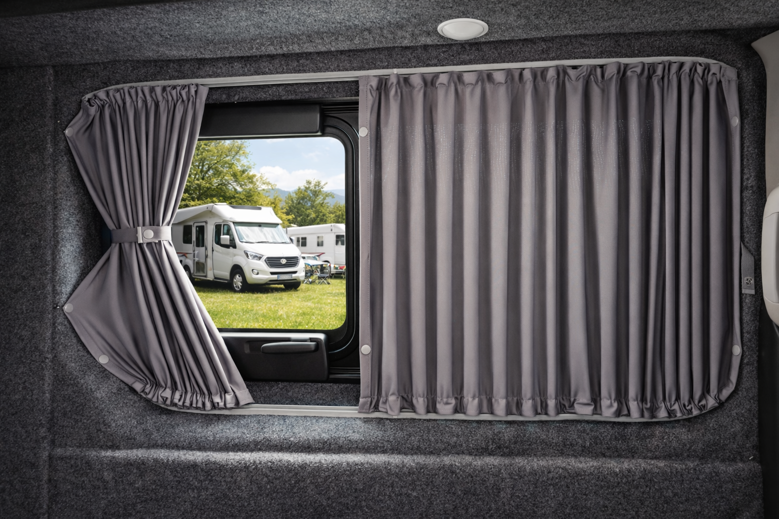 VW T4 Gardinen Set doppellagig – 5 Fenster (1990–2003) - MB Luxury Design