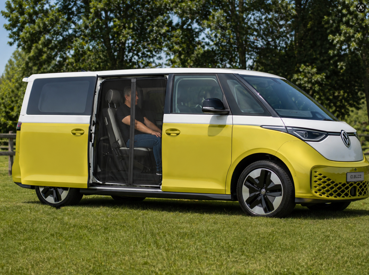 MB-Luxury-Design-Moskitonetz-VW-ID-Buzz-Schiebetuer-offen