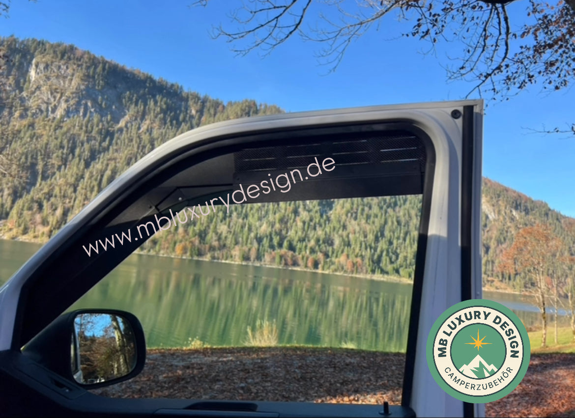VW T5 T6 T6.1 Lüftungsgitter Installation Schiebefenster Detail Montage