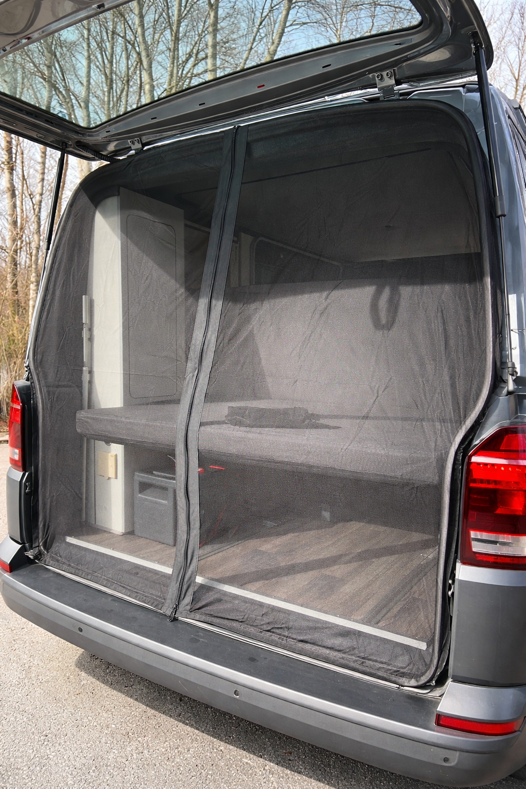 Moskitonetz Heckklappe Magnet Klett Befestigung Citroën Jumpy Peugeot Expert Opel Zafira Life Toyota ProAce