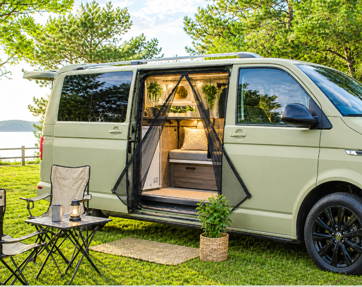 VW T5 T6 T6.1 Moskitonetz Schiebetür rechts (2003-heute) - Multivan Caravelle Transporter California - MB Luxury Design