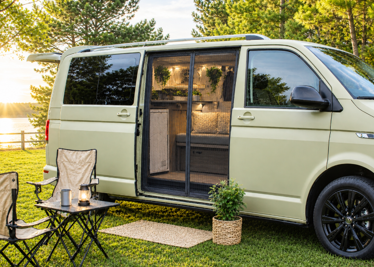VW T5 T6 T6.1 Moskitonetz Schiebetür rechts (2003-heute) - Multivan Caravelle Transporter California - MB Luxury Design
