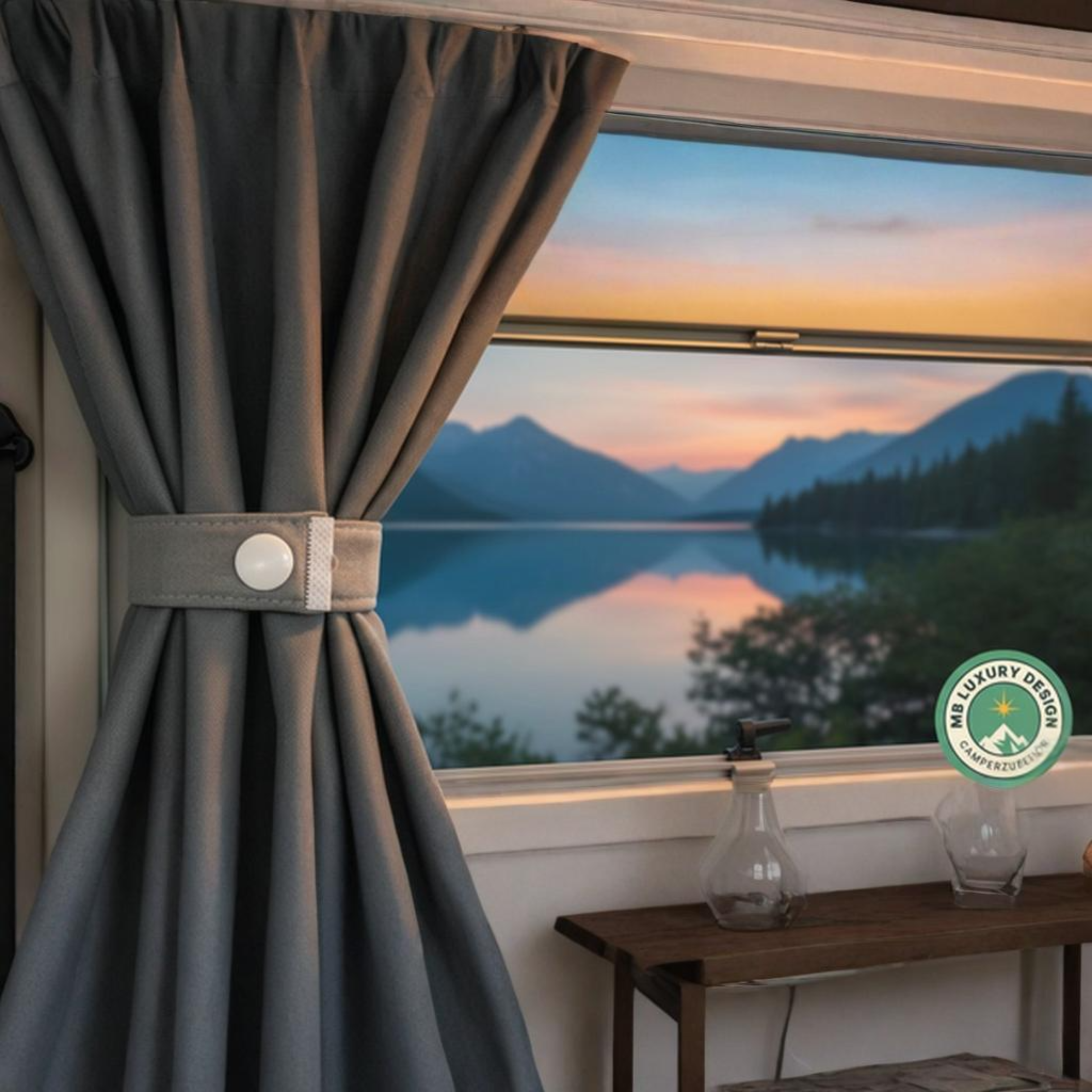VW T3 Gardinen Set einlagig – 5 Fenster (1979–1992) - MB Luxury Design