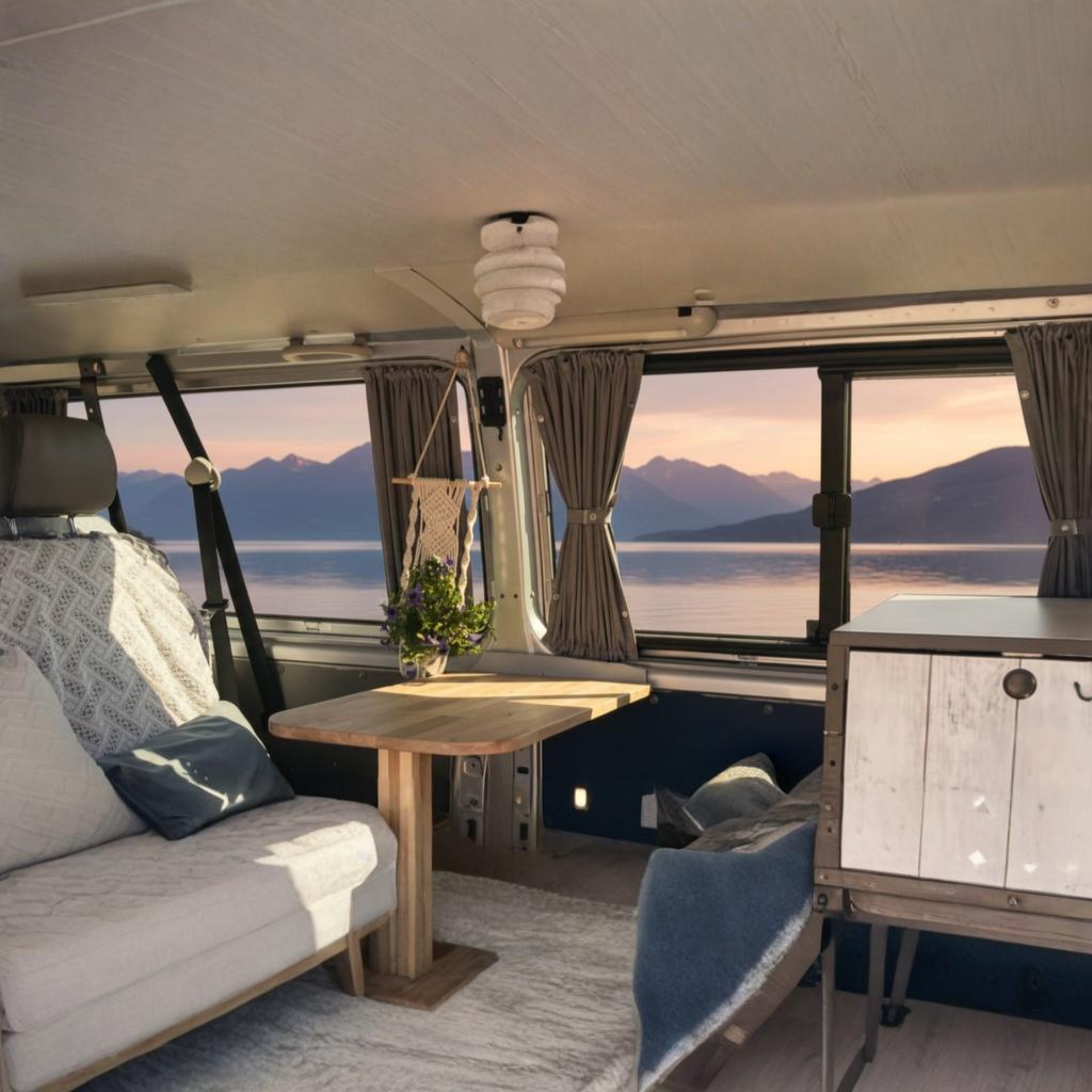 VW T4 Gardinen Set einlagig – 5 Fenster (1990–2003) - MB Luxury Design