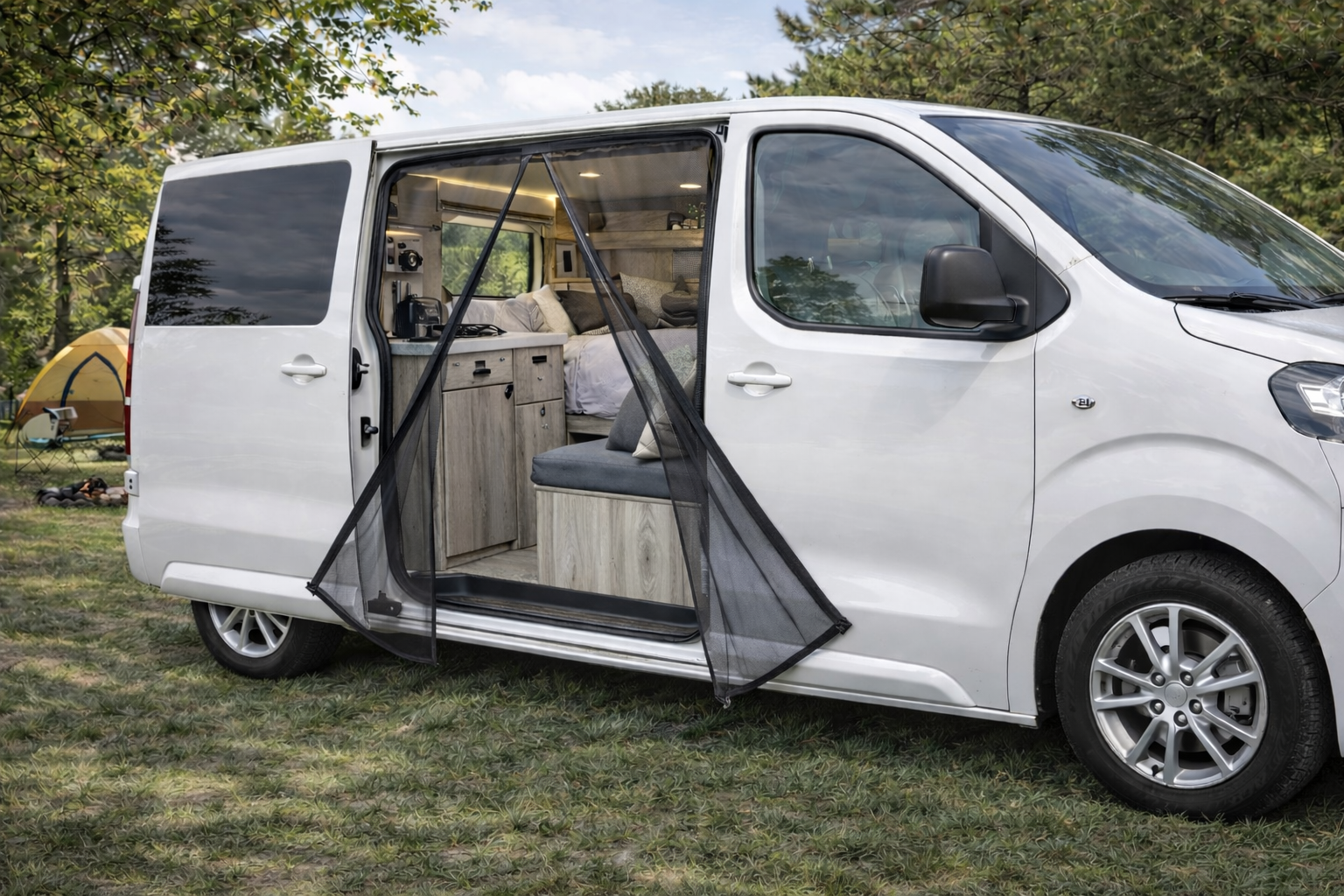 Moskitonetz Schiebetür rechts passend für Renault Trafic III (ab 2014) – H1 Standarddach - MB Luxury Design