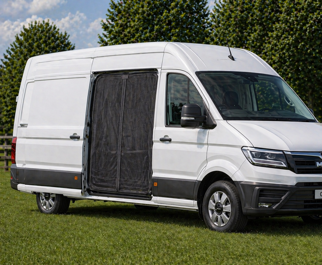 Moskitonetz-MAN-Crafter-VW-Crafter-Schiebetuer-Insektenschutz-MB-Luxury-Design