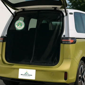VW ID.Buzz Moskitonetz Heckklappe Detail Magnetbefestigung 2022-2024 Modell