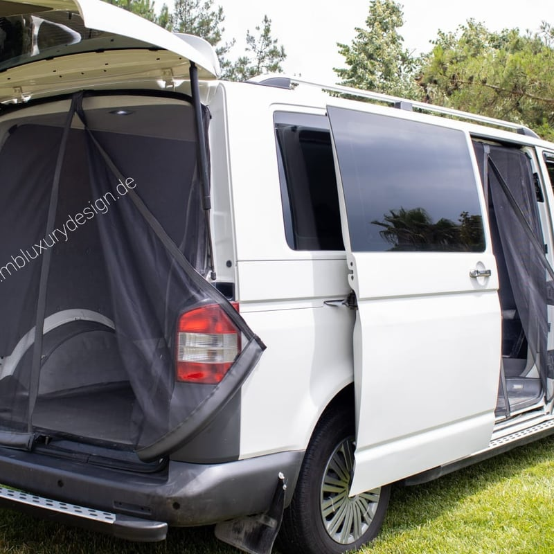 Citroën Jumpy Peugeot Expert Opel Zafira Life Toyota ProAce Moskitonetz Set Laderaum Schiebetür Heckklappe komplett
