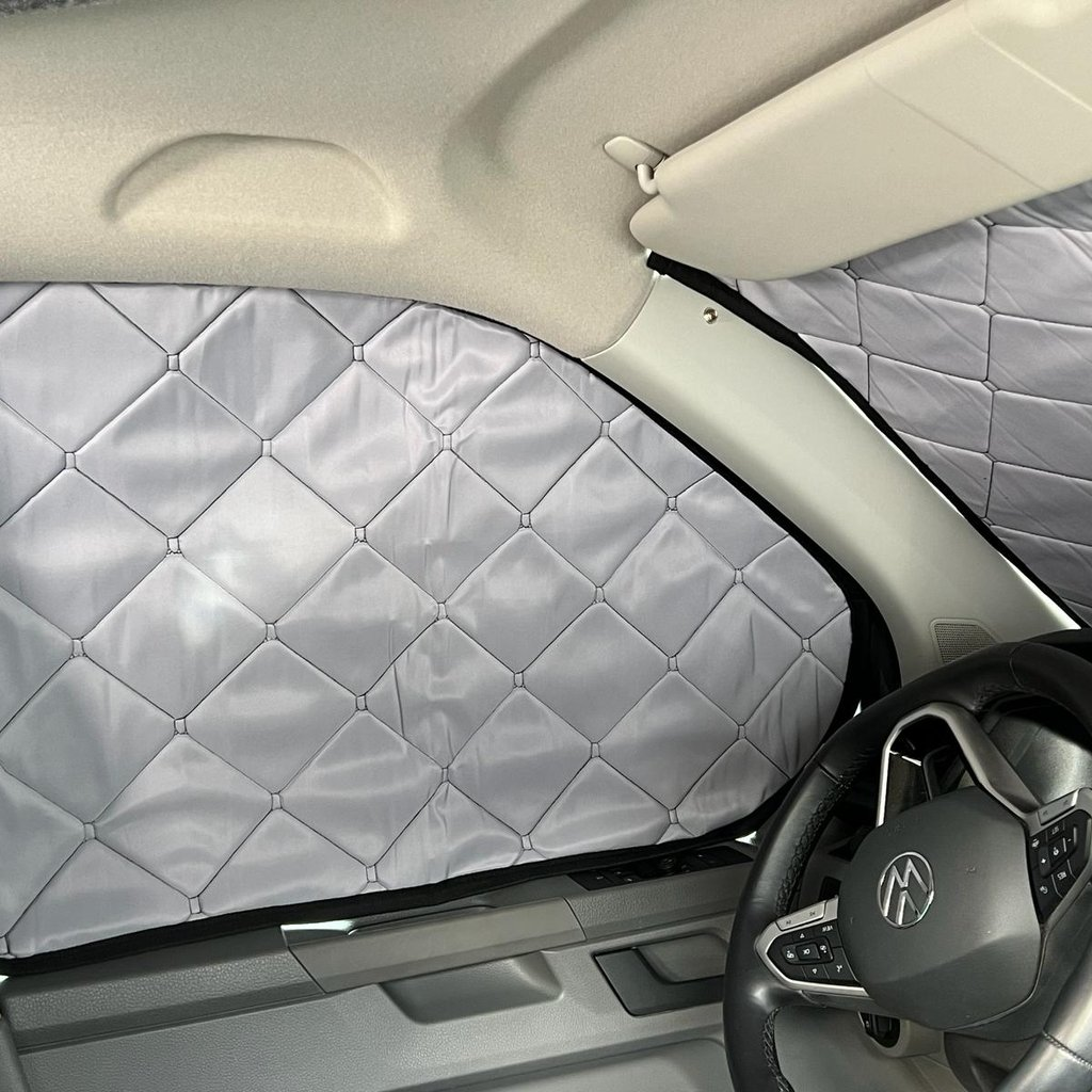 VW T5 T6 T6.1 Transporter Multivan Magnet ISO-Matte Thermomatte Cockpit-Set montiert Verdunkelung
