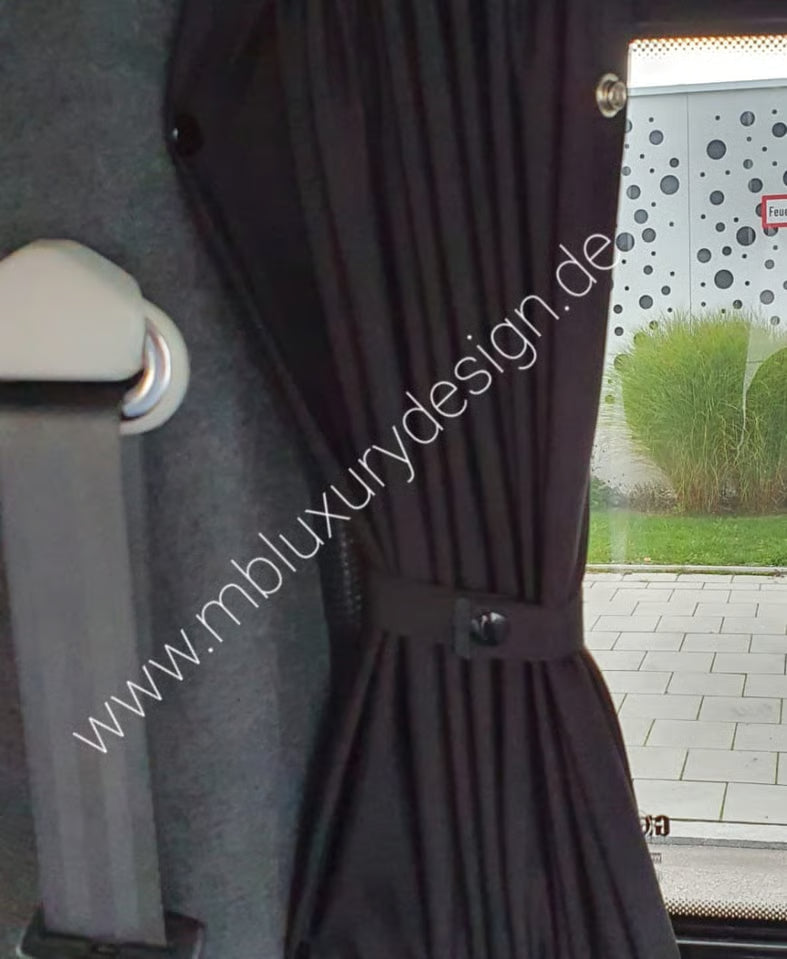 VW T6 Gardinen Set doppellagig – 5 Fenster (2015–2019) - MB Luxury Design