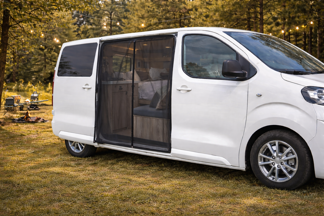 Moskitonetz Schiebetür rechts passend für Opel Vivaro B (2014–2019) – H1 Standarddach - MB Luxury Design